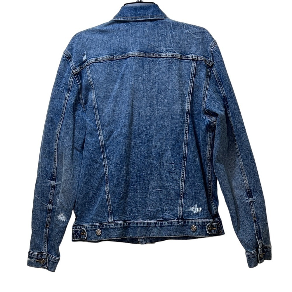 Old Navy Disstressed Blue Jean Jacket - Picture 2 of 5